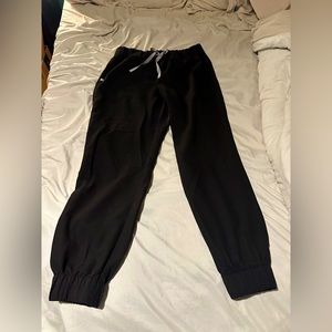 FIGS Black Scrub Jogger Pants Medium